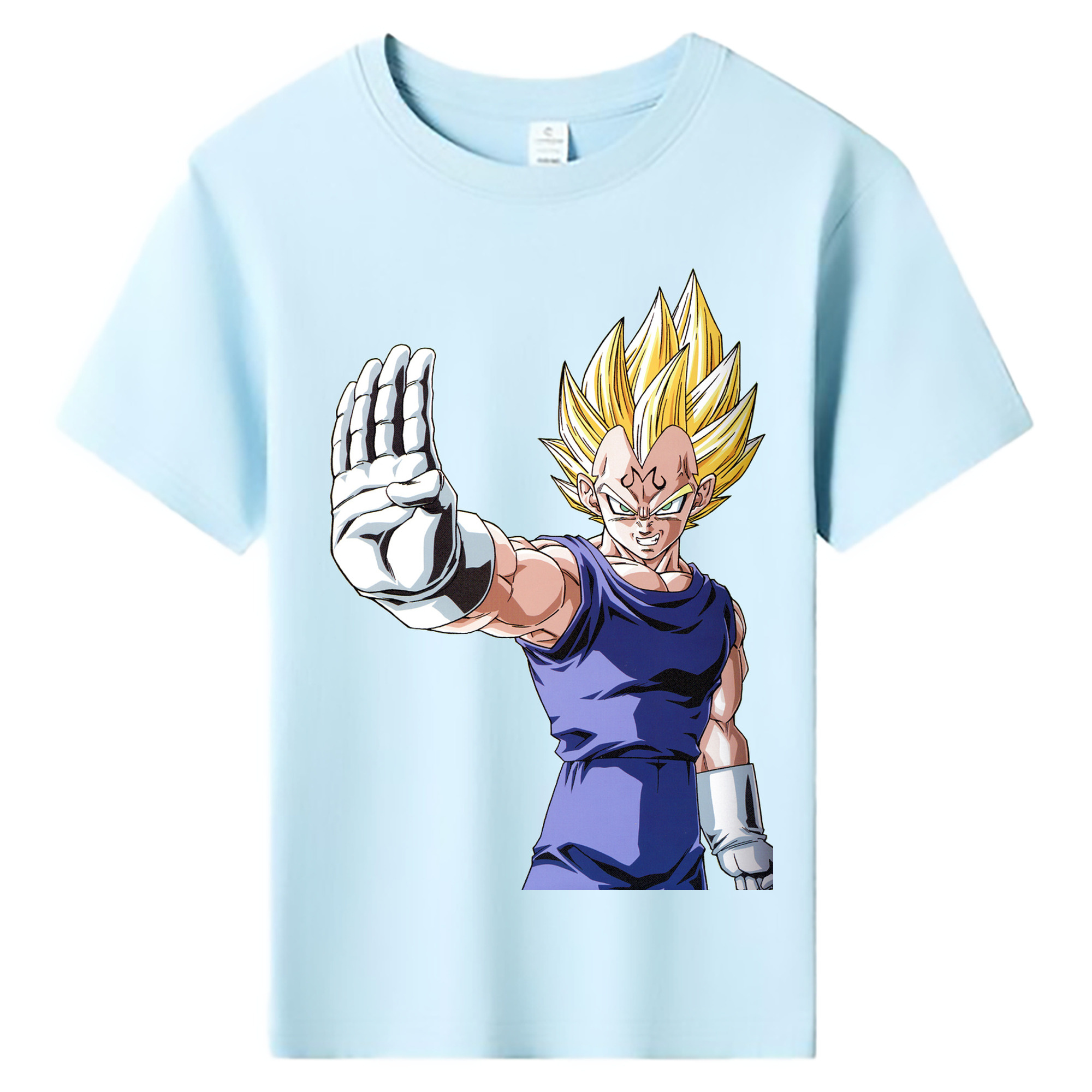 （画像用） ドラゴンボール ベジータ四世（Bejīta Yonsei）DRAGON BALL Vegeta IV 綿100％キッズTシャツ（フロントプリント）